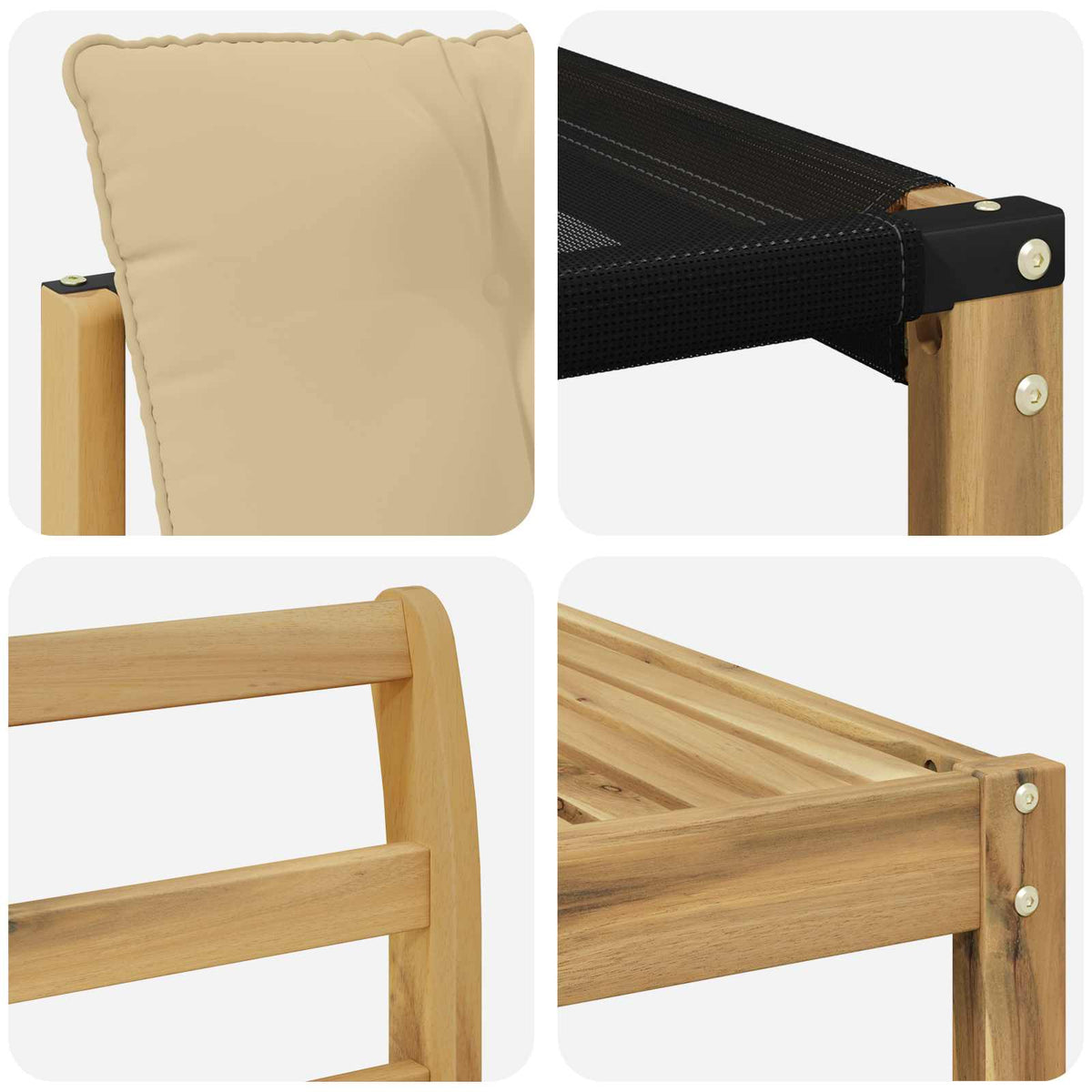 Set vanjskih sofa 7 kom. Bijela i bež