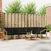 Set vanjskih sofa 7 kom. Bijela i crna