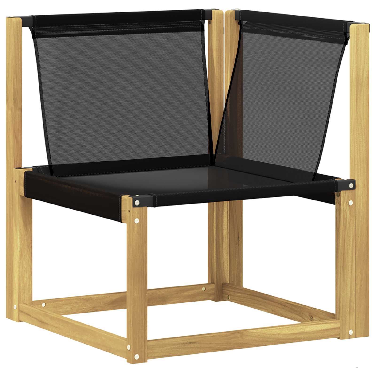 Set vanjskih sofa s jastukom 9 pcs Bijela i crna