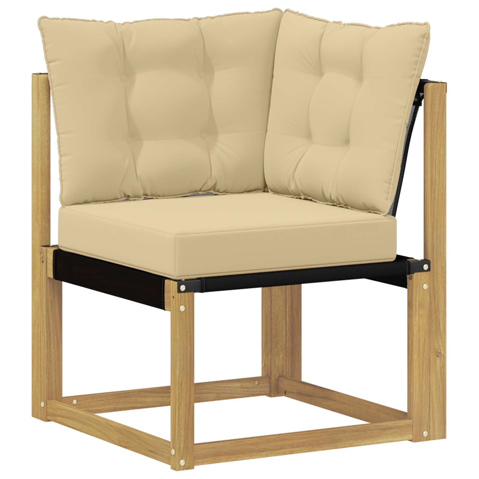 Set vanjskih sofa s jastukom 11 pcs Bijela i bež