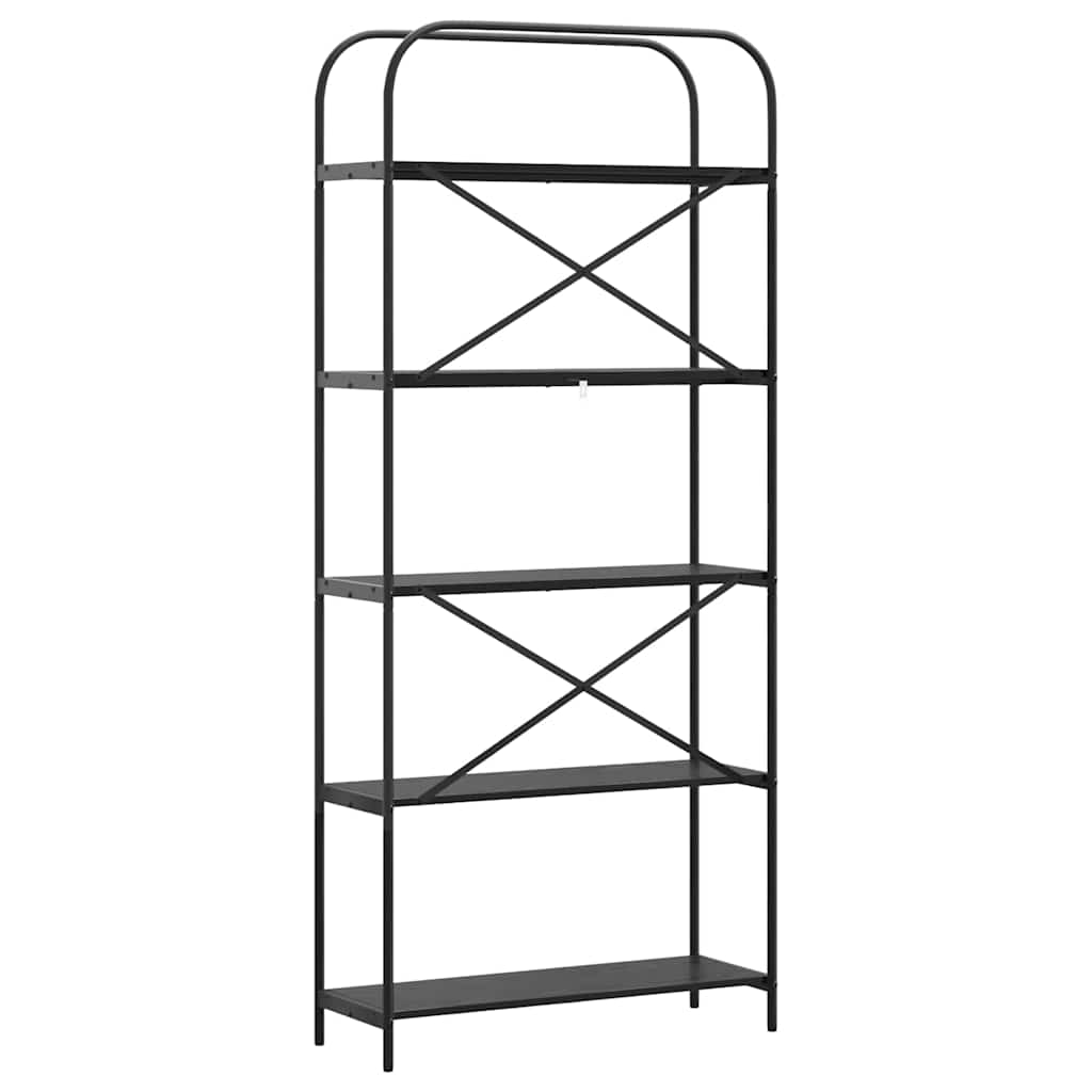 Polica Crni hrast 80 x 30 x 183 cm Konstruirano drvo