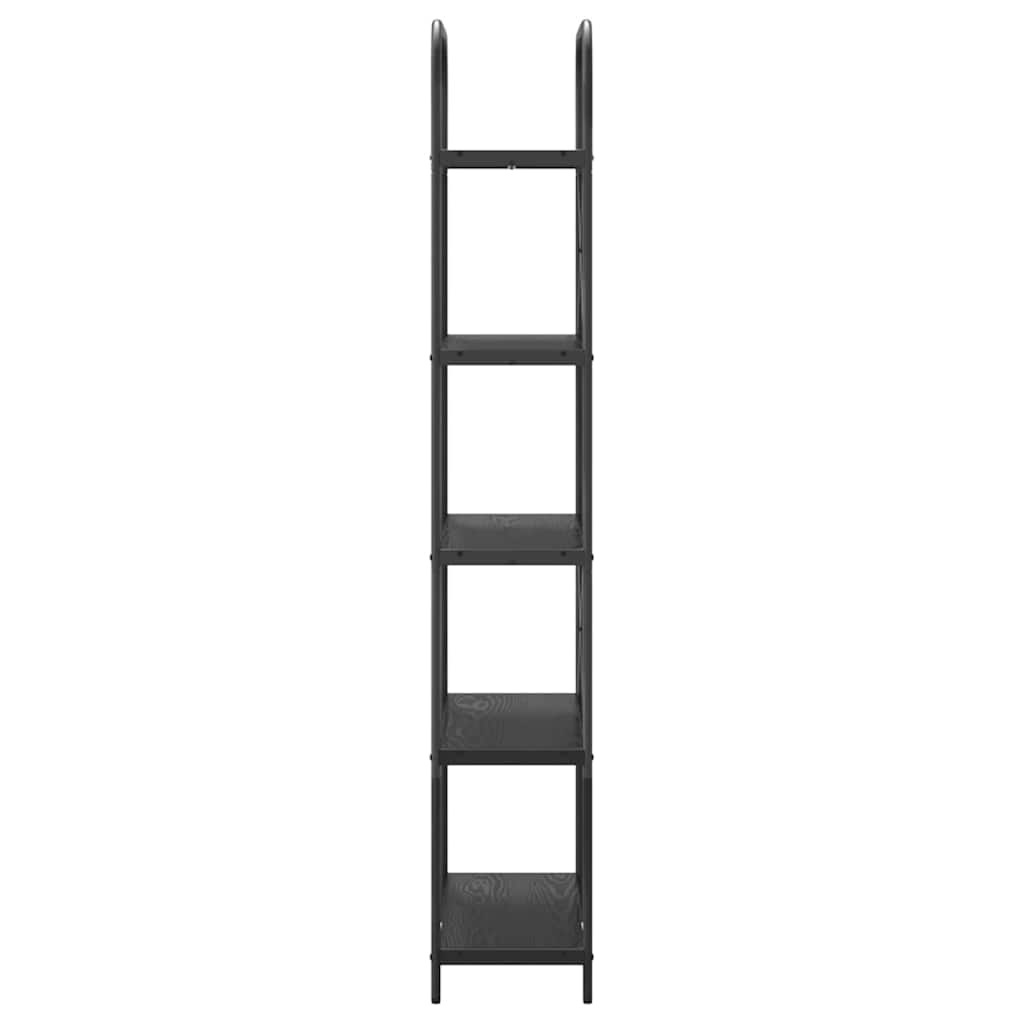 Polica Crni hrast 80 x 30 x 183 cm Konstruirano drvo