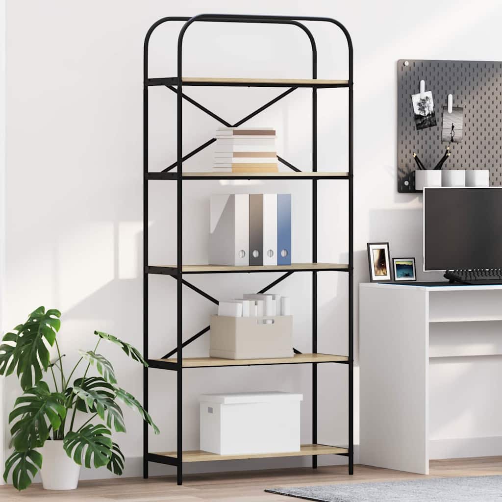 Polica Sonoma hrast 80 x 30 x 183 cm Konstruirano drvo