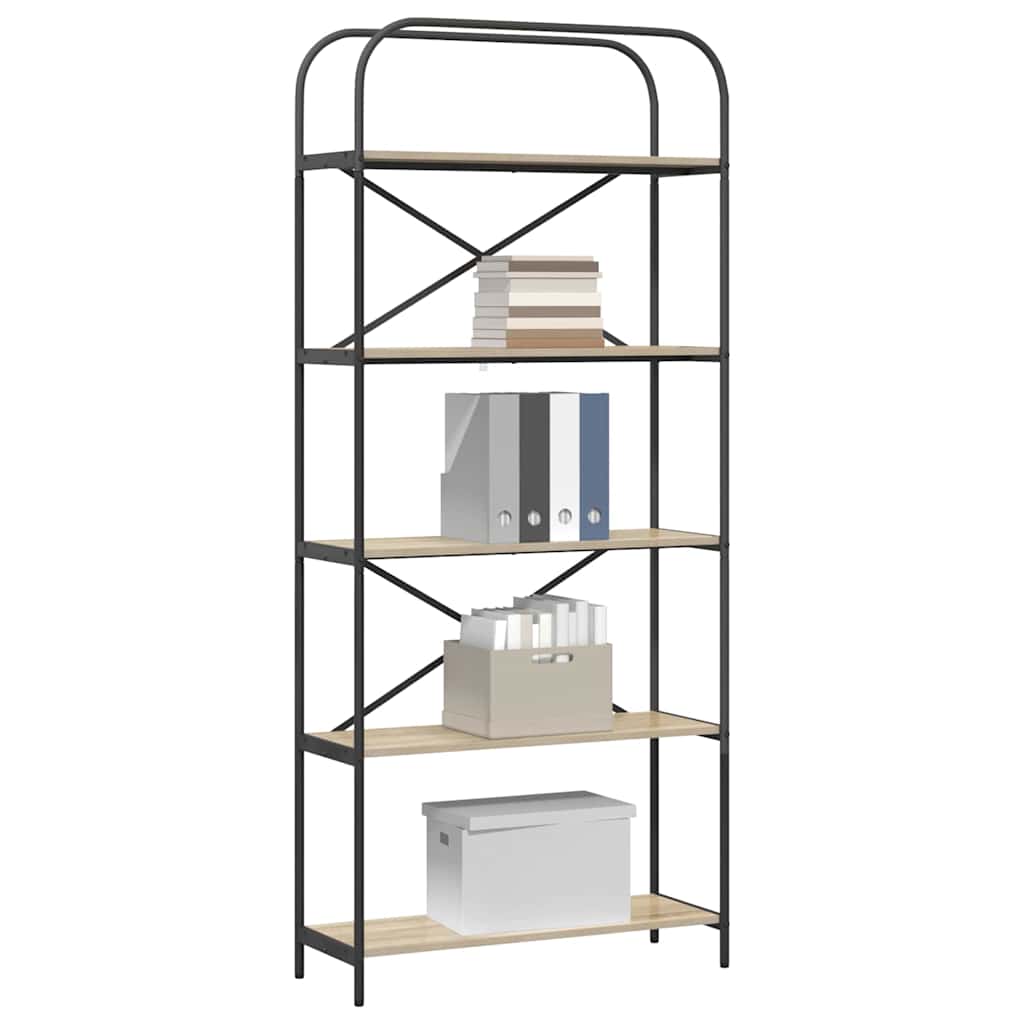 Polica Sonoma hrast 80 x 30 x 183 cm Konstruirano drvo