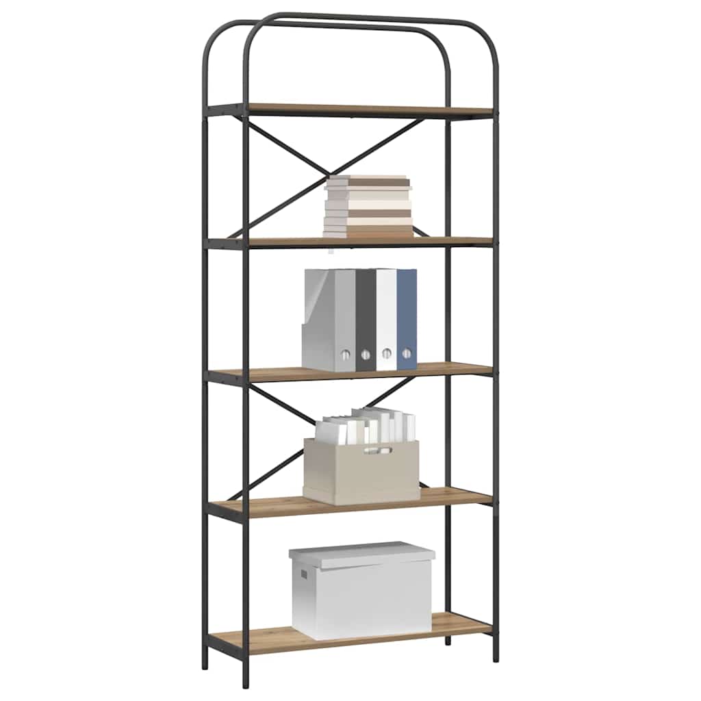 Polica Umjetnički hrast 80 x 30 x 183 cm Konstruirano drvo