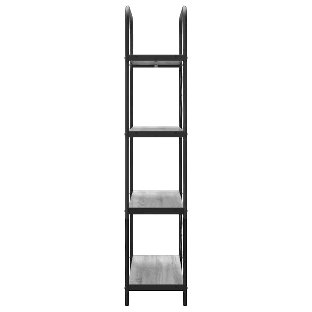 Polica Siva Sonoma 80 x 30 x 146 cm Konstruirano drvo