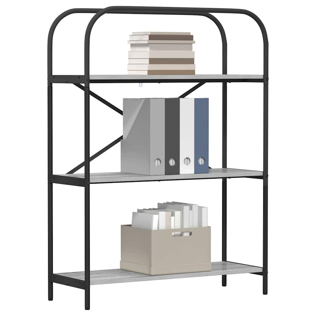 Polica Siva Sonoma 80 x 30 x 109 cm Konstruirano drvo