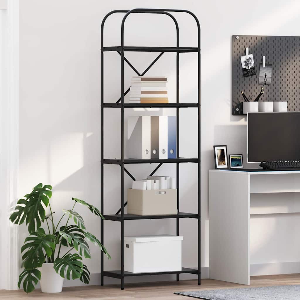 Polica Crni hrast 60 x 30 x 183 cm Konstruirano drvo