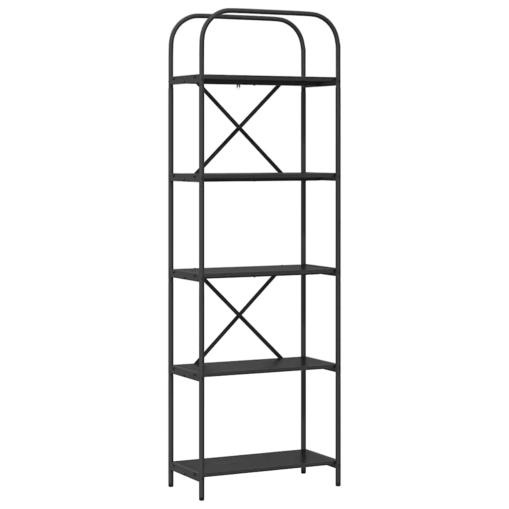Polica Crni hrast 60 x 30 x 183 cm Konstruirano drvo