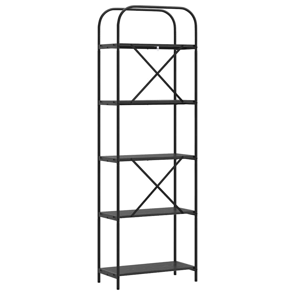 Polica Crni hrast 60 x 30 x 183 cm Konstruirano drvo