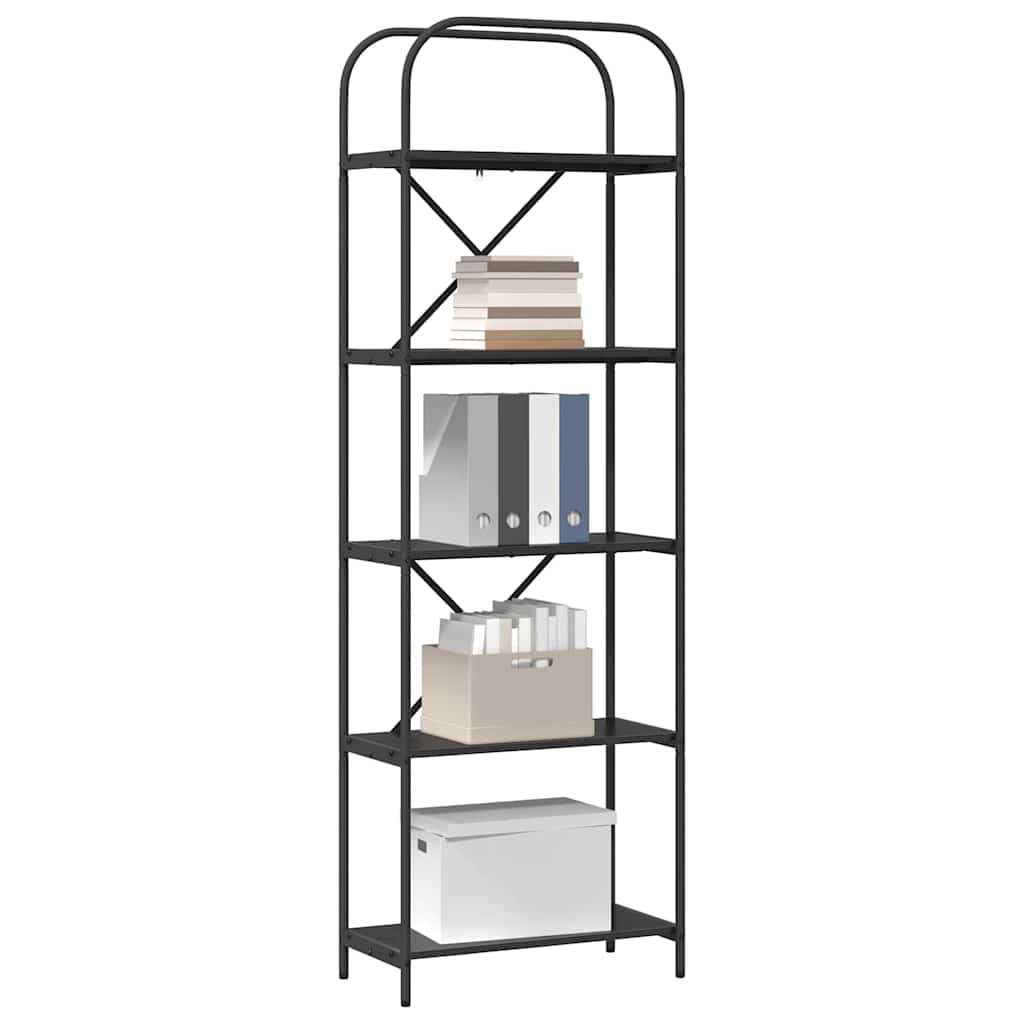 Polica Crni hrast 60 x 30 x 183 cm Konstruirano drvo