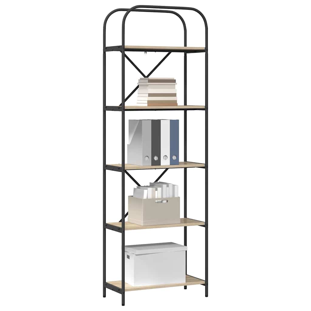 Polica Sonoma hrast 60 x 30 x 183 cm Konstruirano drvo