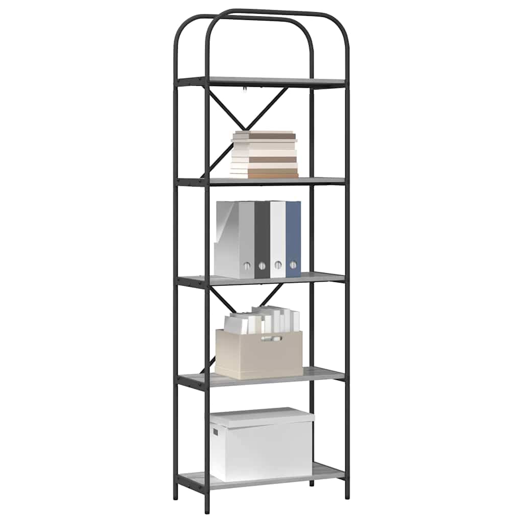 Polica Siva Sonoma 60 x 30 x 183 cm Konstruirano drvo
