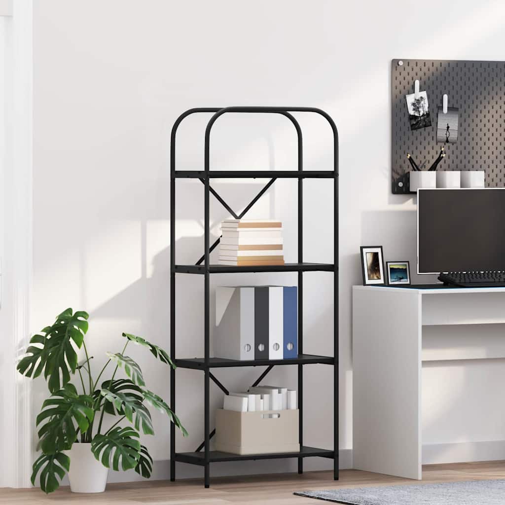 Polica Crni hrast 60 x 30 x 146 cm Konstruirano drvo
