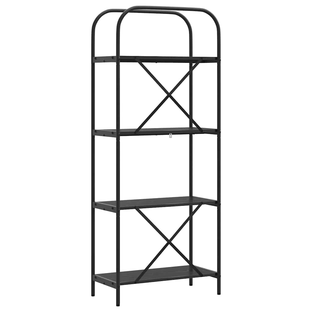 Polica Crni hrast 60 x 30 x 146 cm Konstruirano drvo