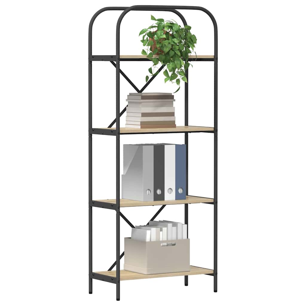 Polica Sonoma hrast 60 x 30 x 146 cm Konstruirano drvo