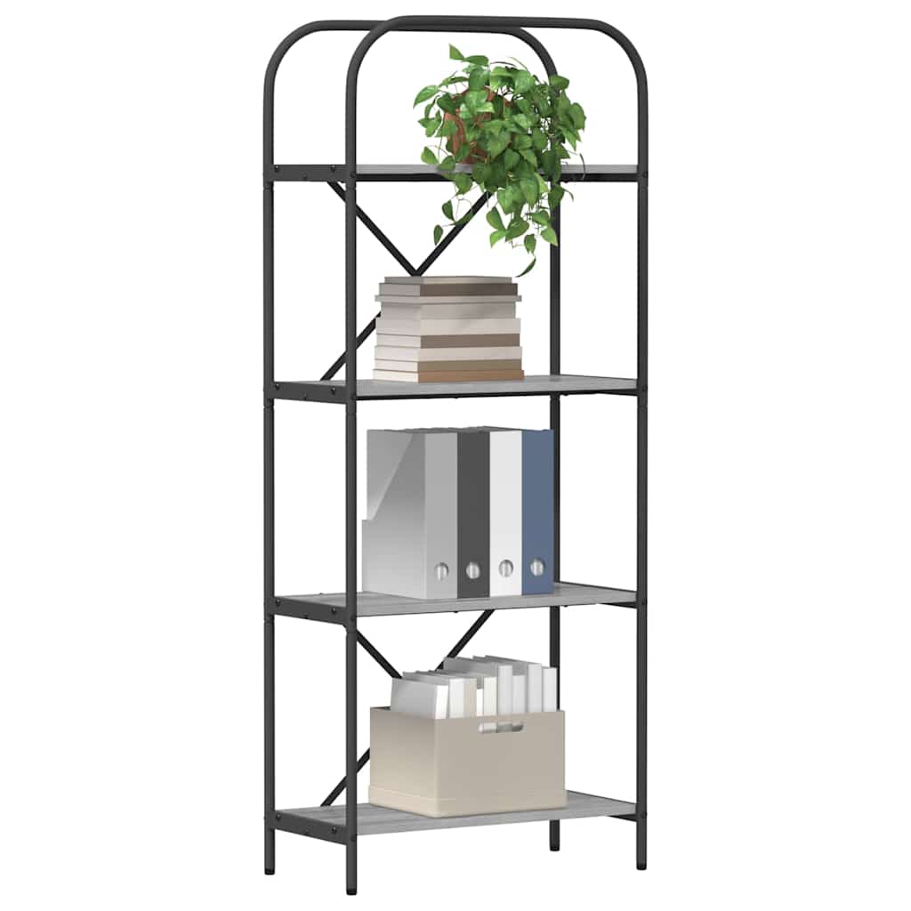 Polica Siva Sonoma 60 x 30 x 146 cm Konstruirano drvo