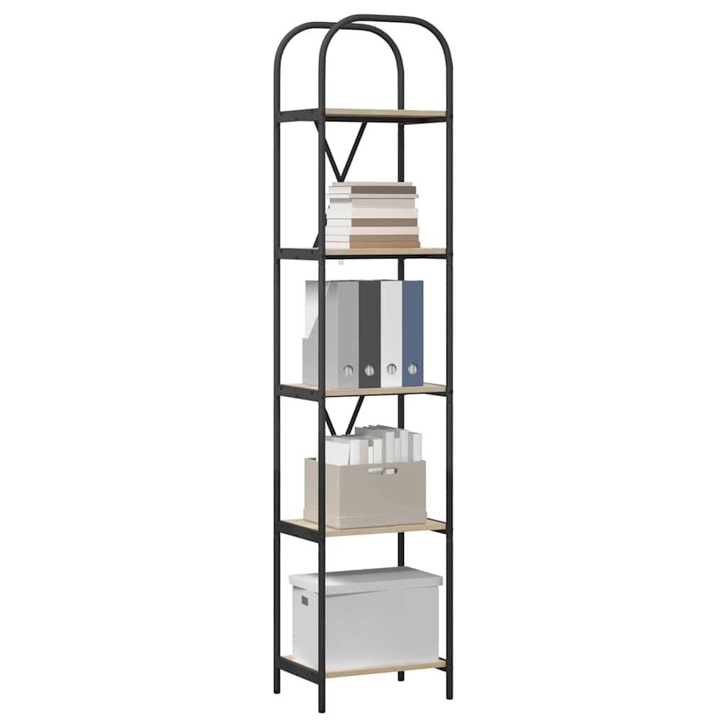 Polica Sonoma hrast 40 x 30 x 183 cm Konstruirano drvo