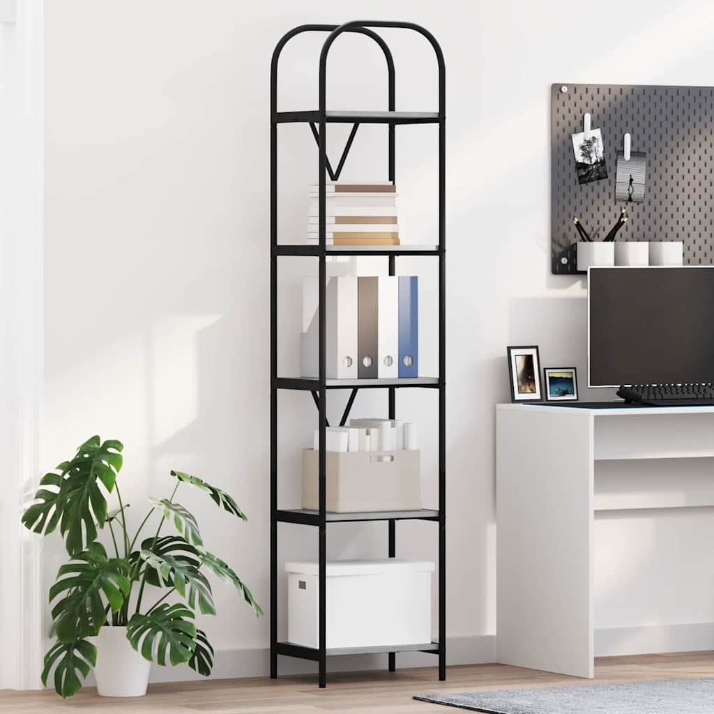 Polica Siva Sonoma 40 x 30 x 183 cm Konstruirano drvo