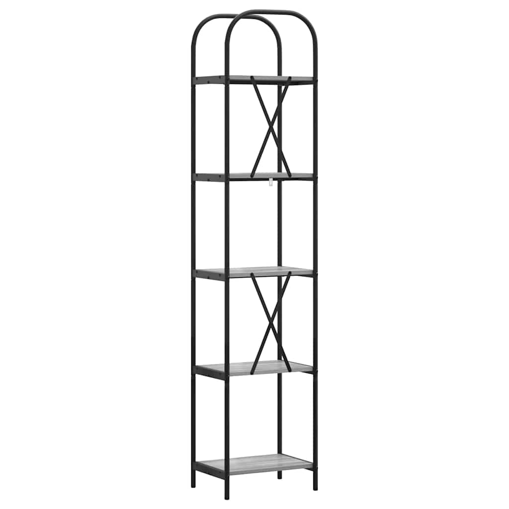 Polica Siva Sonoma 40 x 30 x 183 cm Konstruirano drvo