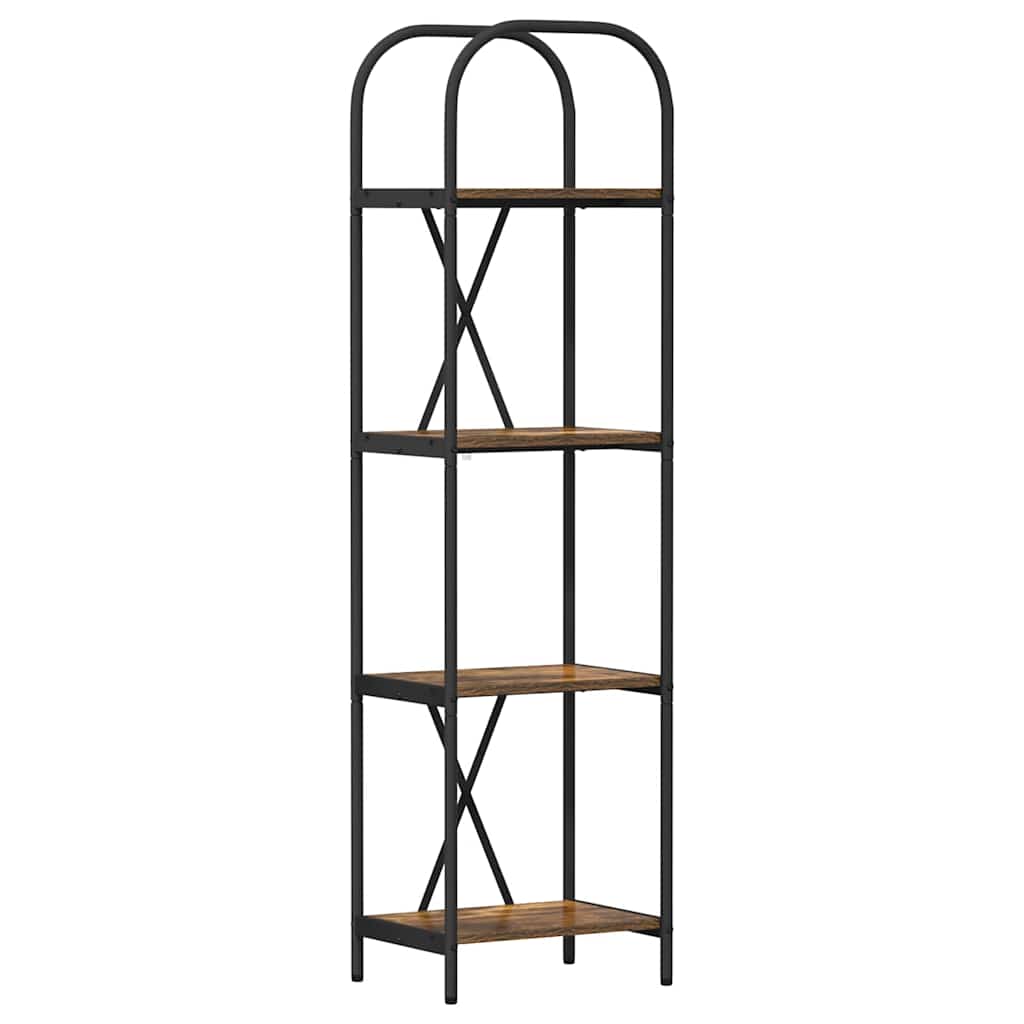 Polica Dimljeni hrast 40 x 30 x 146 cm Konstruirano drvo