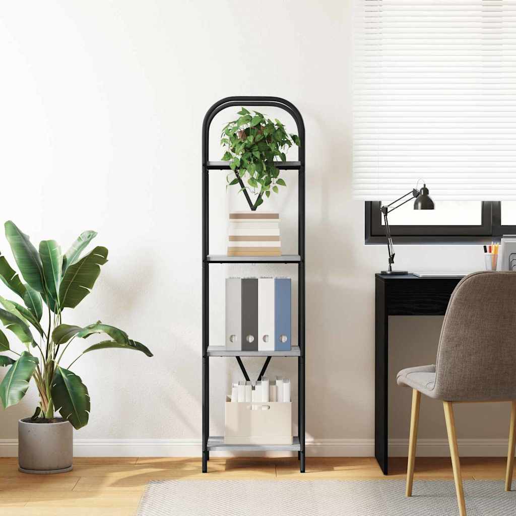 Polica Siva Sonoma 40 x 30 x 146 cm Konstruirano drvo
