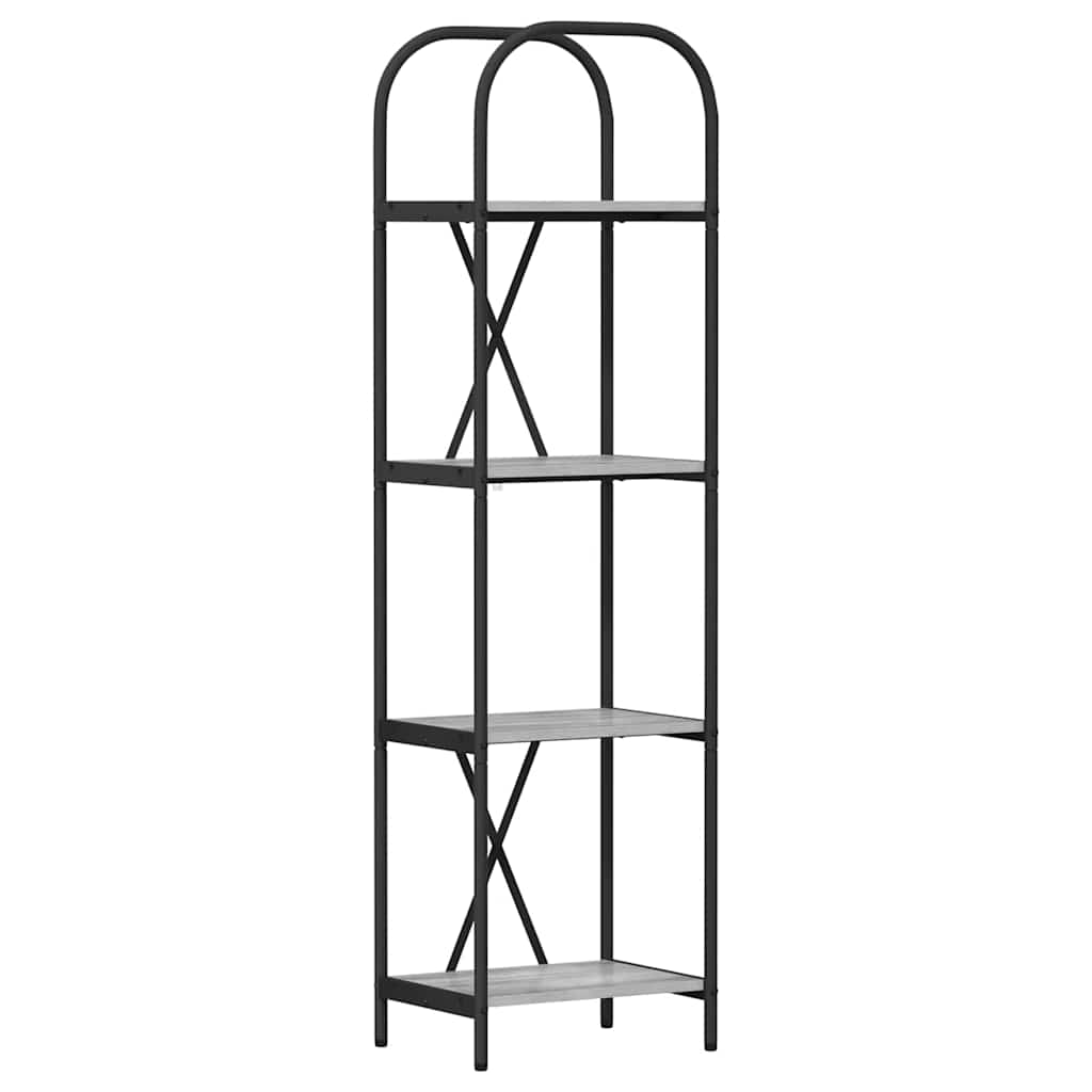 Polica Siva Sonoma 40 x 30 x 146 cm Konstruirano drvo