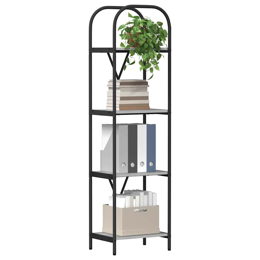 Polica Siva Sonoma 40 x 30 x 146 cm Konstruirano drvo