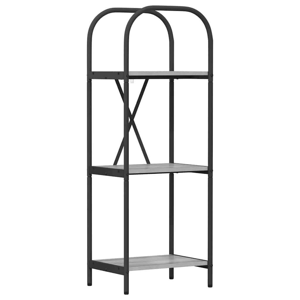 Polica Siva Sonoma 40 x 30 x 109 cm Konstruirano drvo