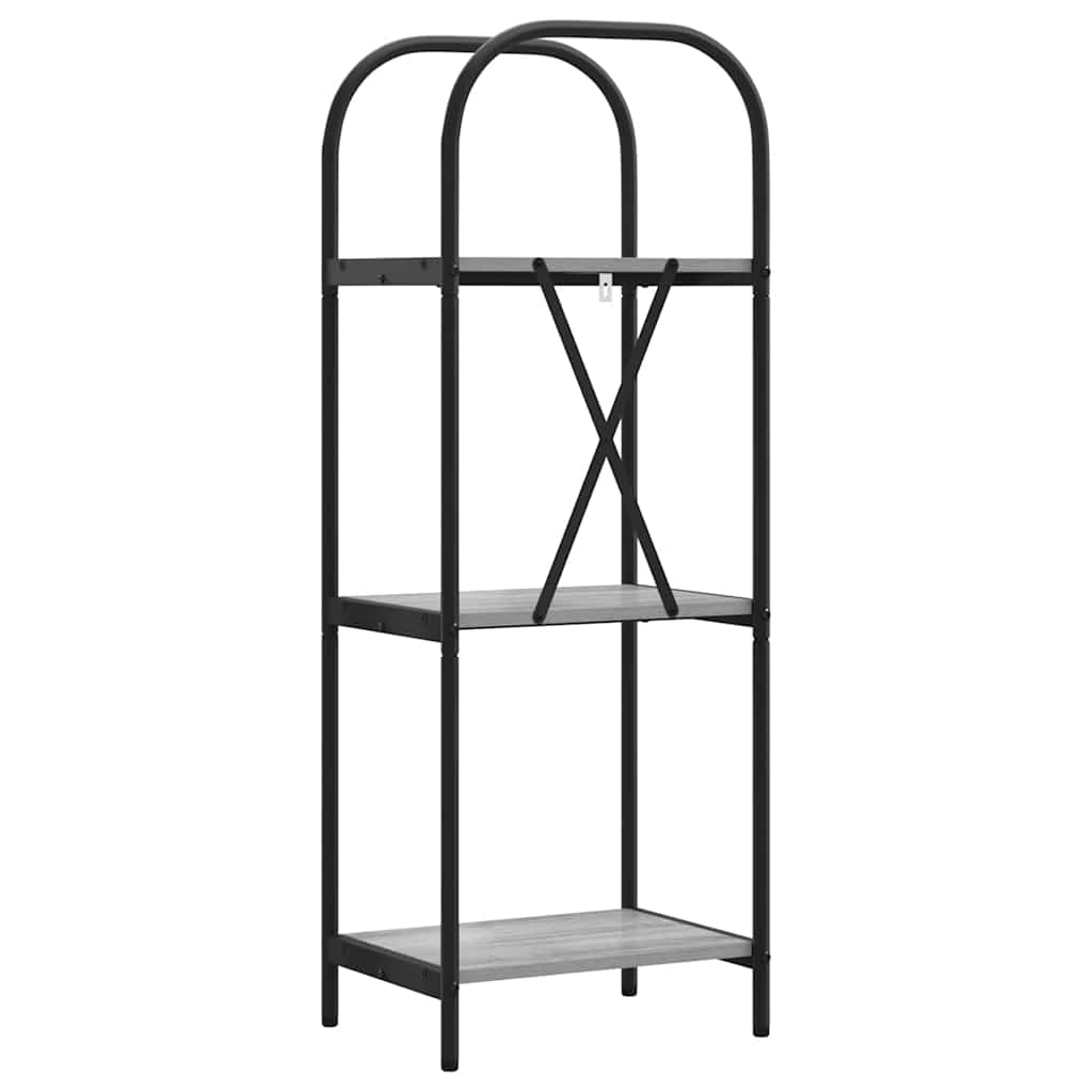 Polica Siva Sonoma 40 x 30 x 109 cm Konstruirano drvo