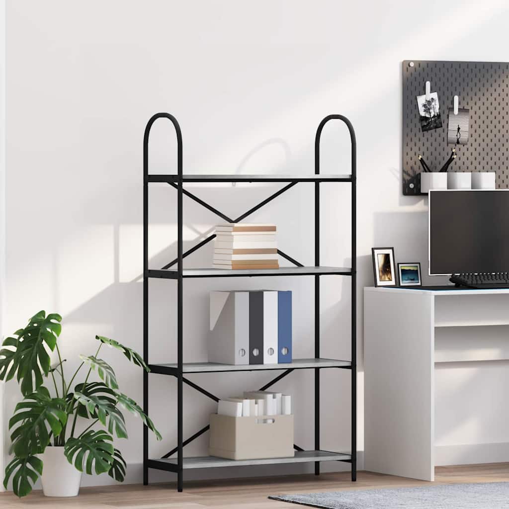 Polica Siva Sonoma 80 x 30 x 146 cm Konstruirano drvo