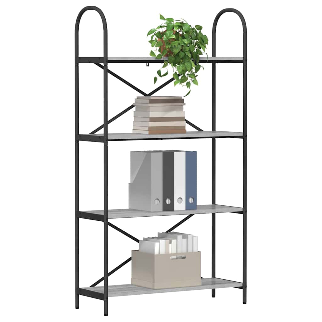 Polica Siva Sonoma 80 x 30 x 146 cm Konstruirano drvo