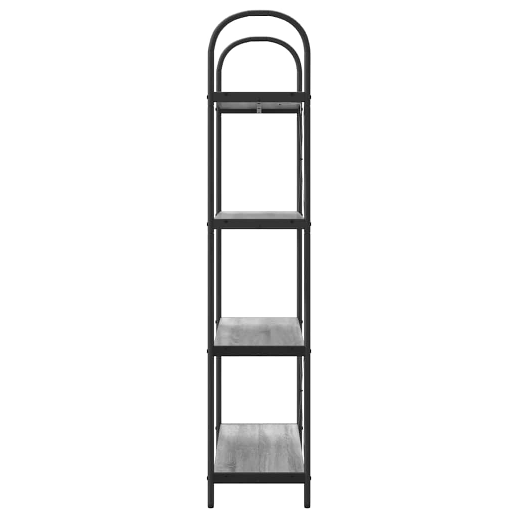Polica Siva Sonoma 80 x 30 x 146 cm Konstruirano drvo