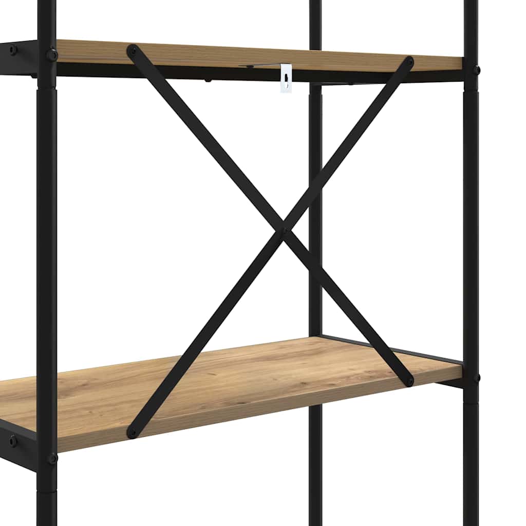 Polica Umjetnički hrast 80 x 30 x 146 cm Konstruirano drvo