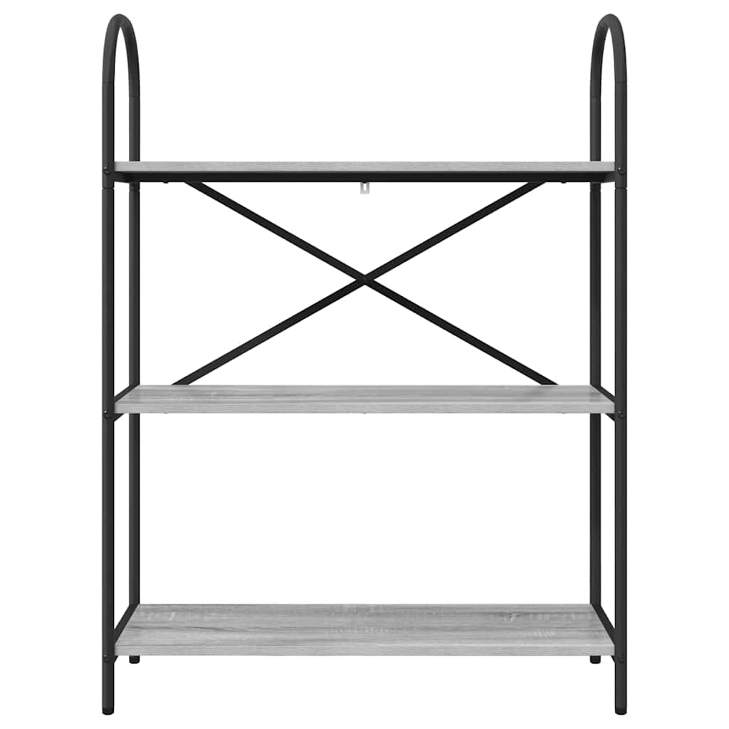 Polica Siva Sonoma 80 x 30 x 109 cm Konstruirano drvo