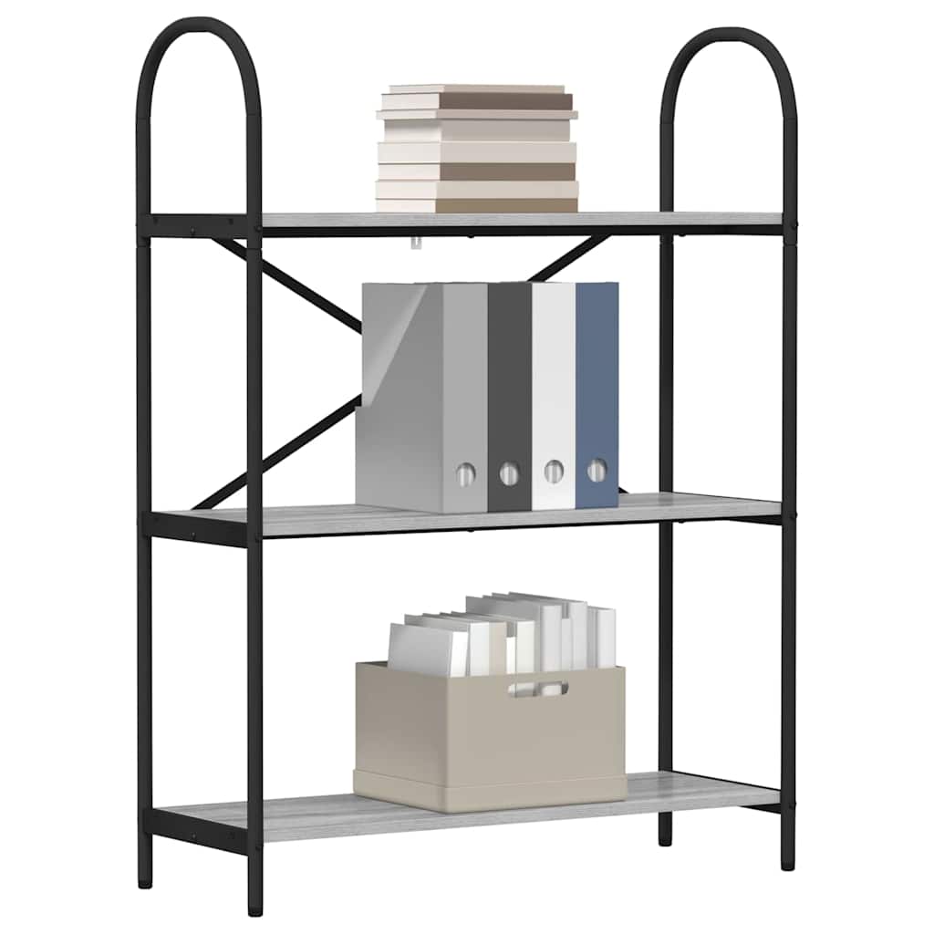 Polica Siva Sonoma 80 x 30 x 109 cm Konstruirano drvo