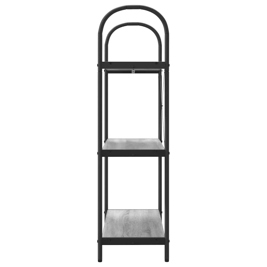 Polica Siva Sonoma 80 x 30 x 109 cm Konstruirano drvo