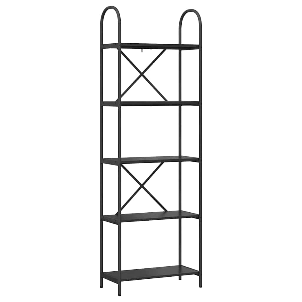 Polica Crni hrast 60 x 30 x 183 cm Konstruirano drvo