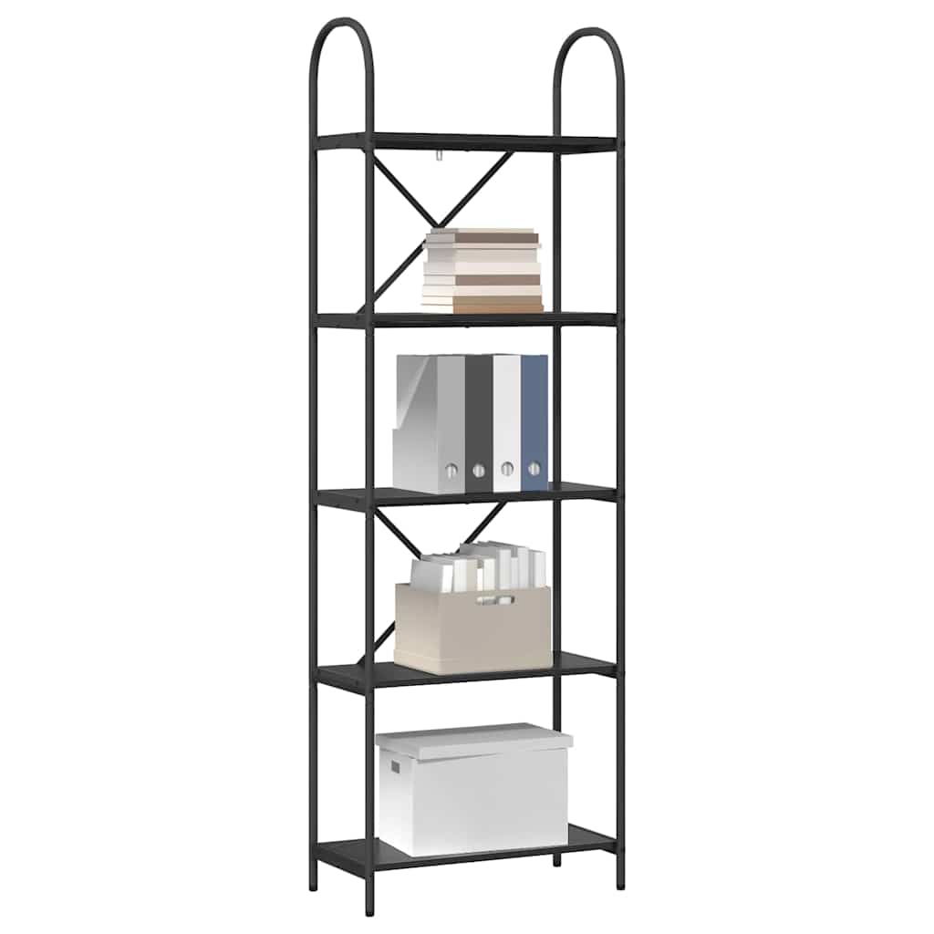 Polica Crni hrast 60 x 30 x 183 cm Konstruirano drvo
