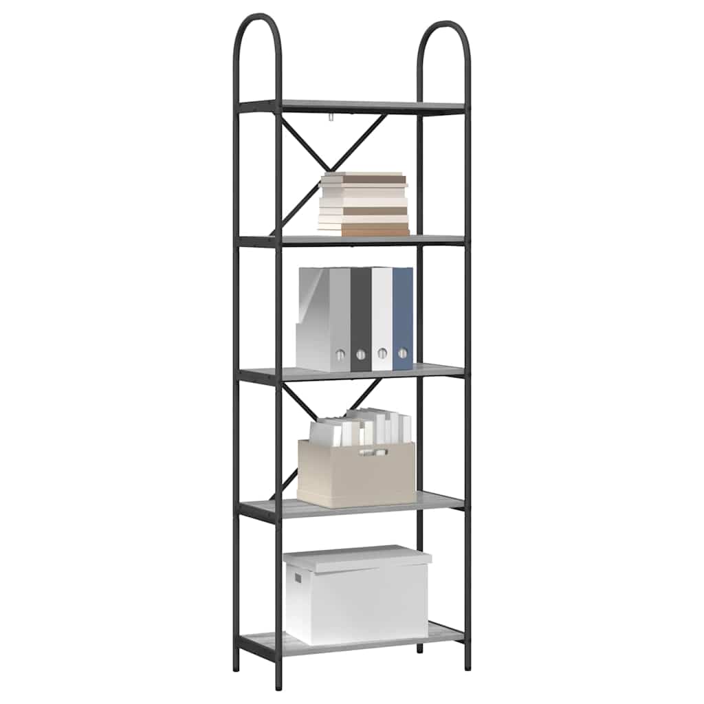 Polica Siva Sonoma 60 x 30 x 183 cm Konstruirano drvo