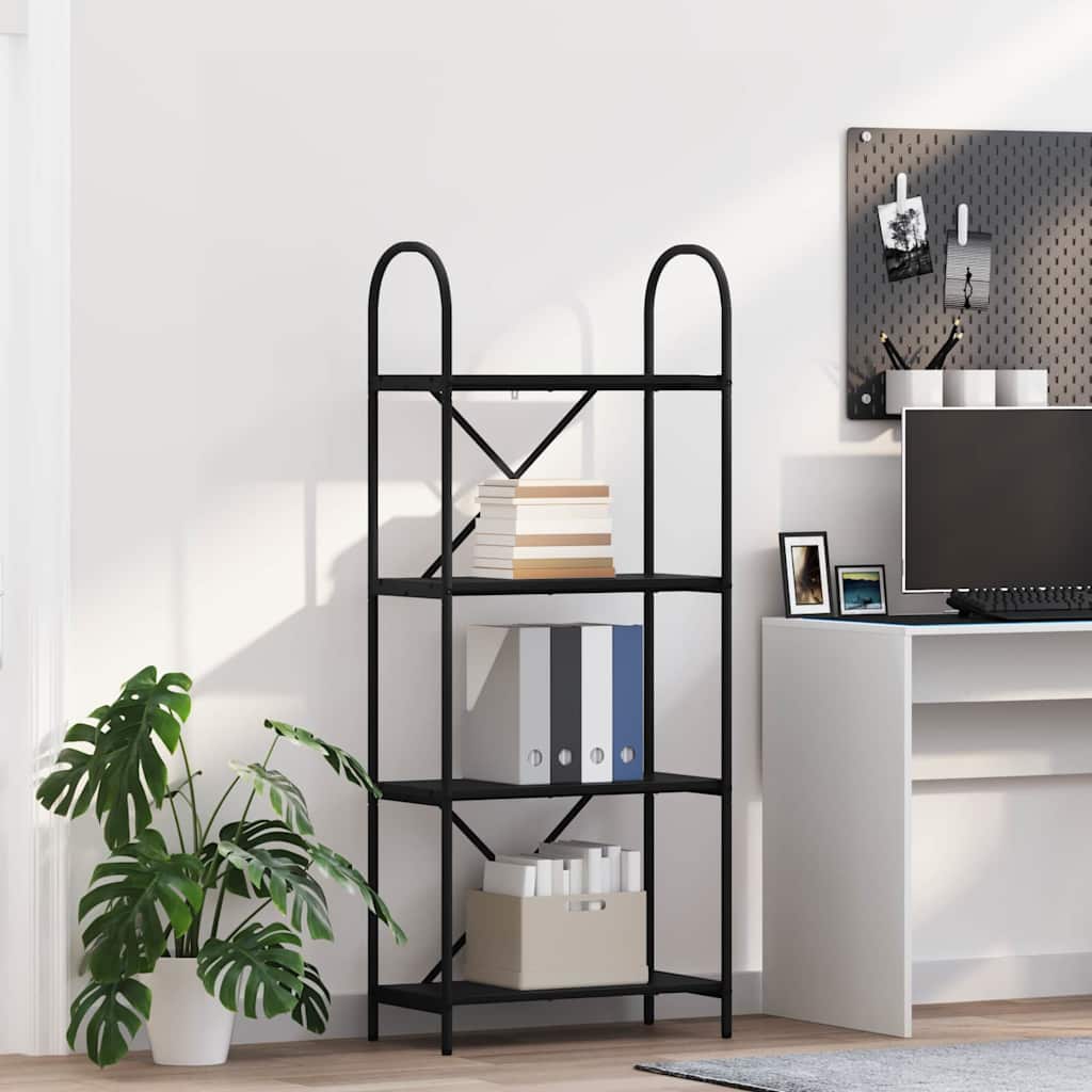 Polica Crni hrast 60 x 30 x 146 cm Konstruirano drvo