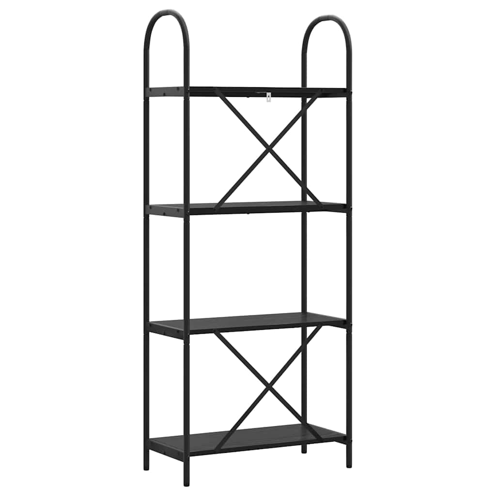 Polica Crni hrast 60 x 30 x 146 cm Konstruirano drvo