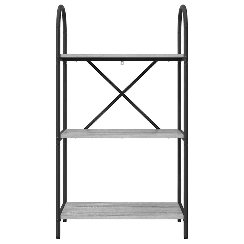 Polica Siva Sonoma 60 x 30 x 109 cm Konstruirano drvo