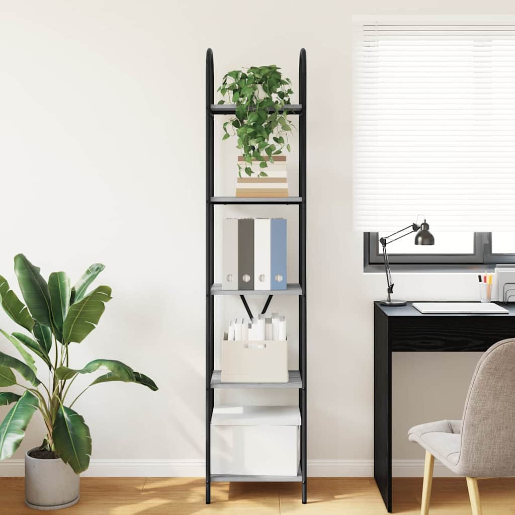 Polica Siva Sonoma 40 x 30 x 183 cm Konstruirano drvo