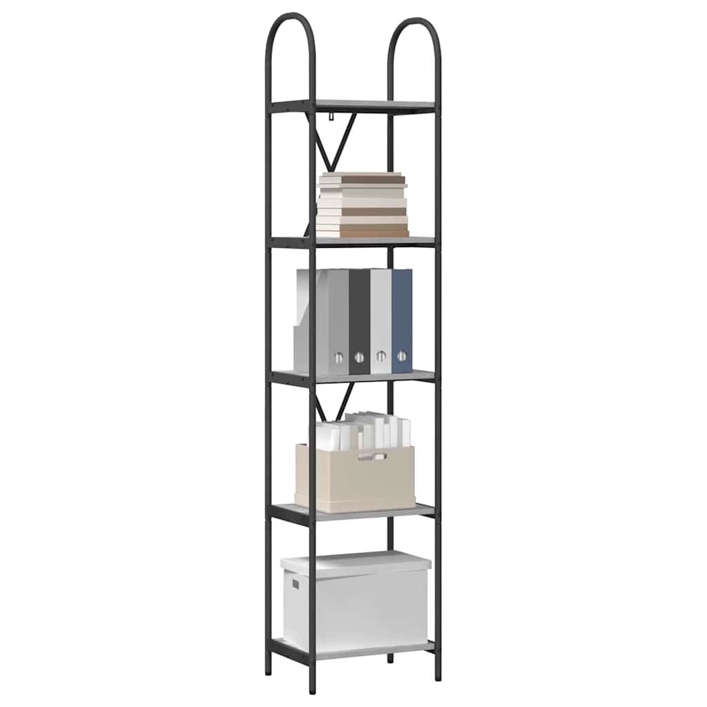 Polica Siva Sonoma 40 x 30 x 183 cm Konstruirano drvo