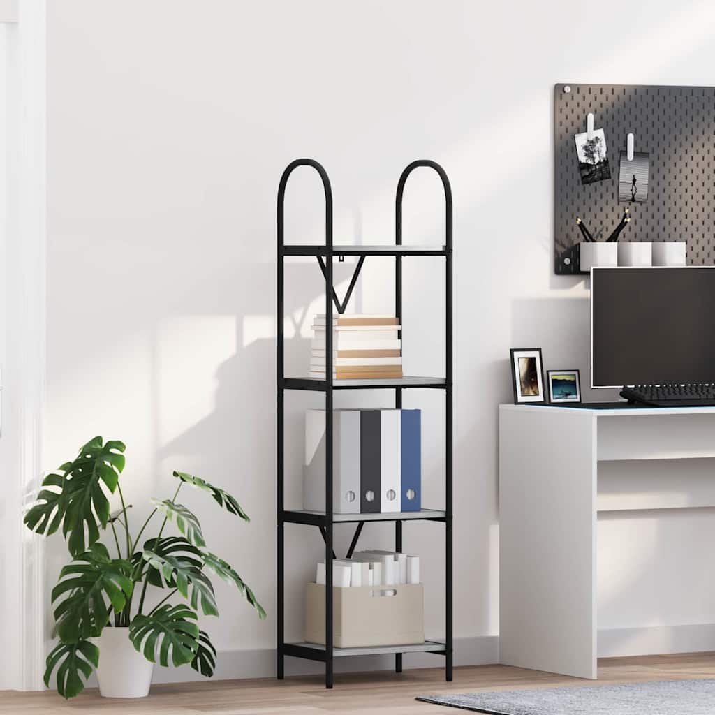 Polica Siva Sonoma 40 x 30 x 146 cm Konstruirano drvo