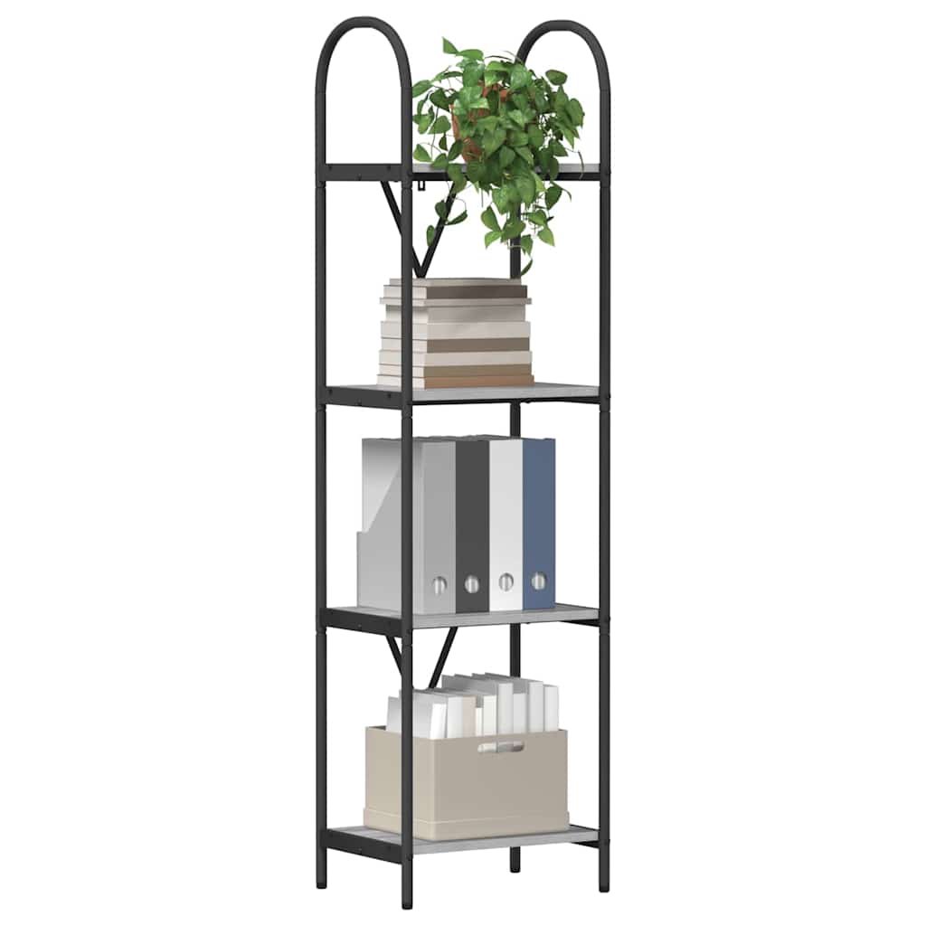 Polica Siva Sonoma 40 x 30 x 146 cm Konstruirano drvo