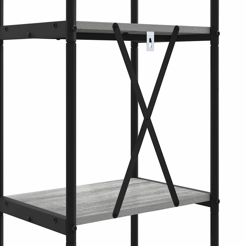 Polica Siva Sonoma 40 x 30 x 109 cm Konstruirano drvo