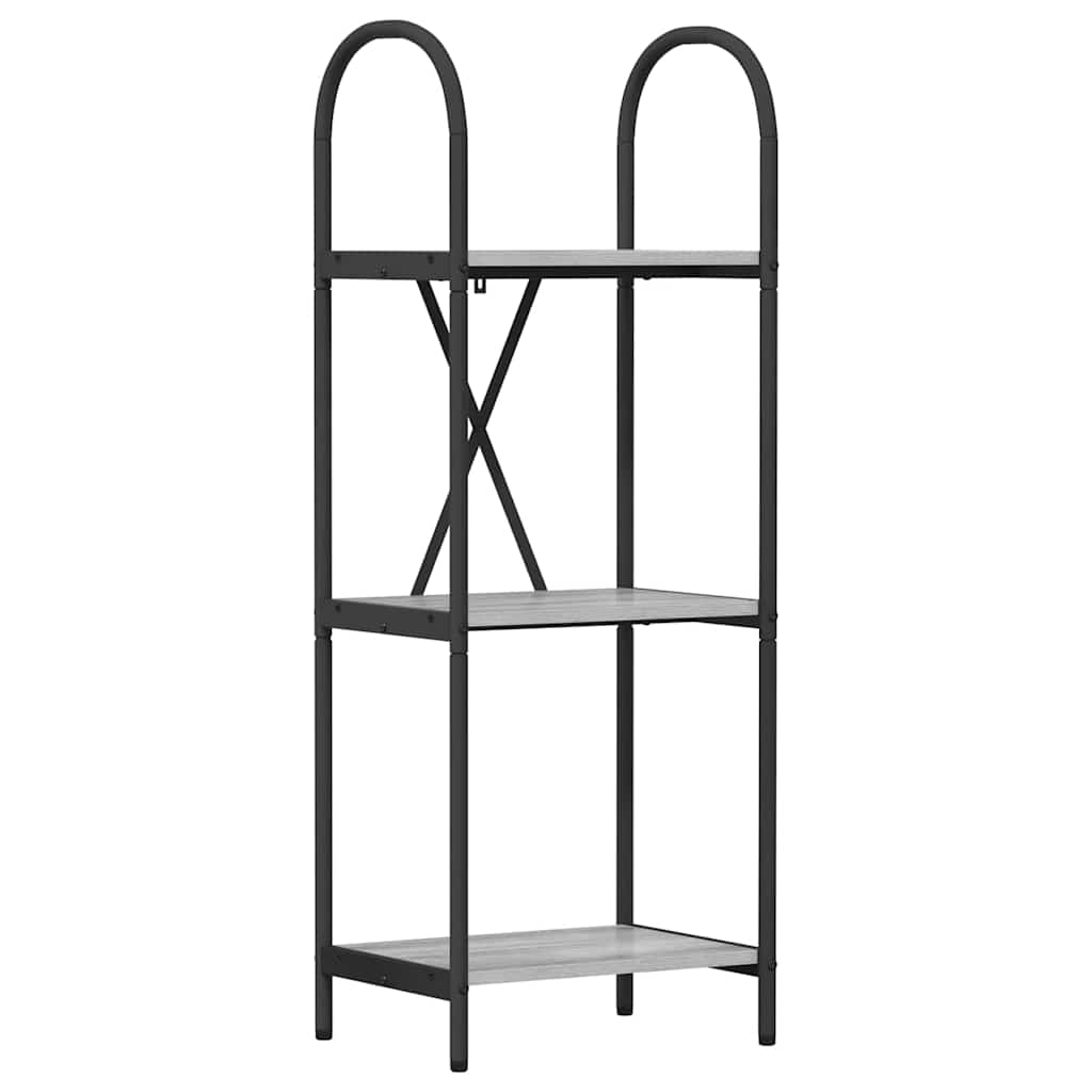 Polica Siva Sonoma 40 x 30 x 109 cm Konstruirano drvo