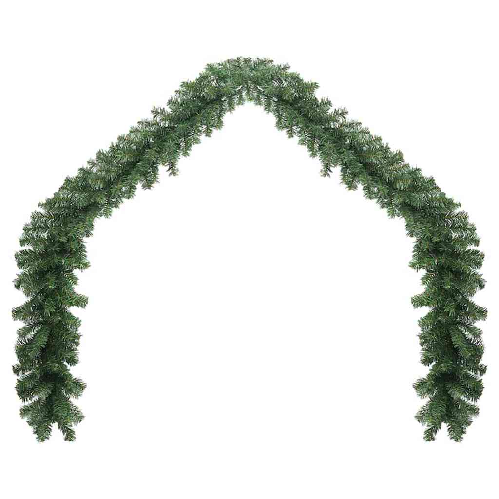 Božićni vijenci 2 pcs Zelena 20 m PVC